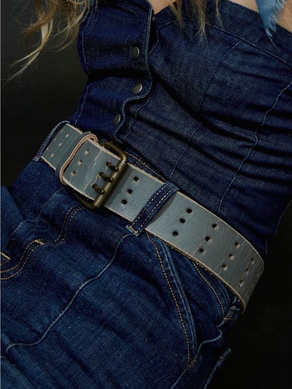 We The Free Triple Threat Leather Belt